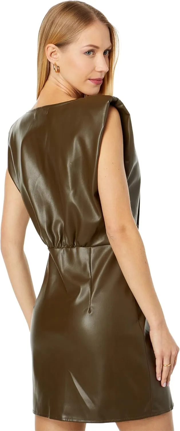 En Saison Lana Shoulder Pad Mini Dress