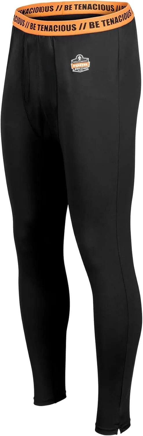 Ergodyne Men's Standard Lightweight Base Layer Pants, Black, Medium