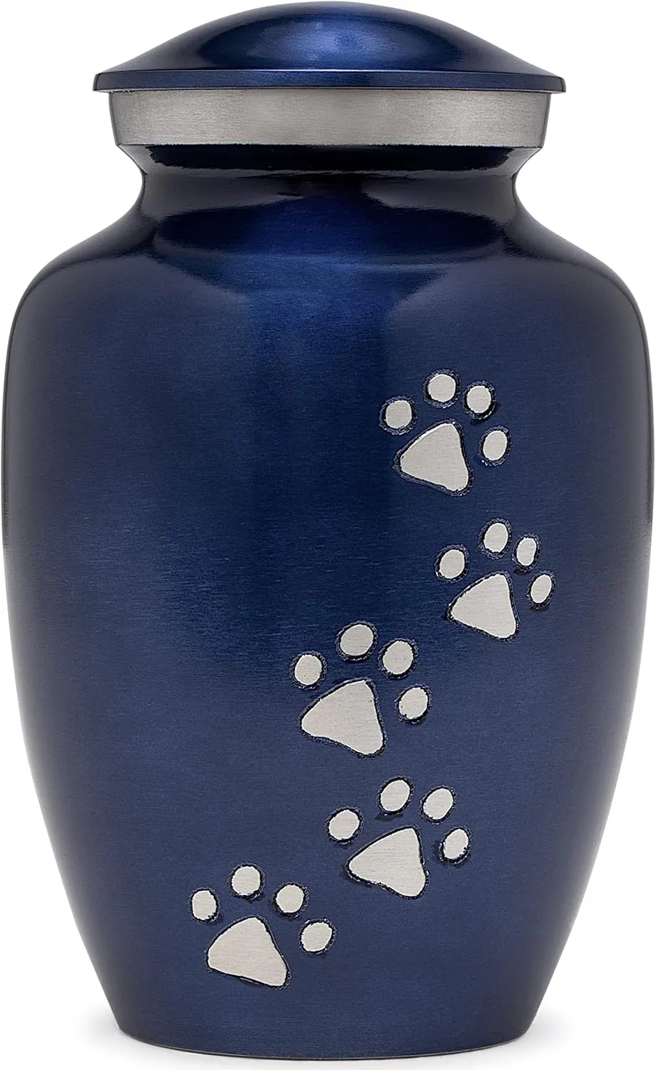 Eternal Harmony Large Pet Urns for Dogs with Secure Seal, Velvet Bag & Anti-Slip Felt Bottom, Animal Urn for Dog Ashes, Cat Ashes & Any Pet Up to 122 lbs (Blue, Large)