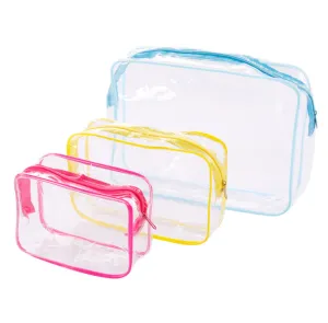 eTya Travel PVC Cosmetic Bags Women Transparent Clear