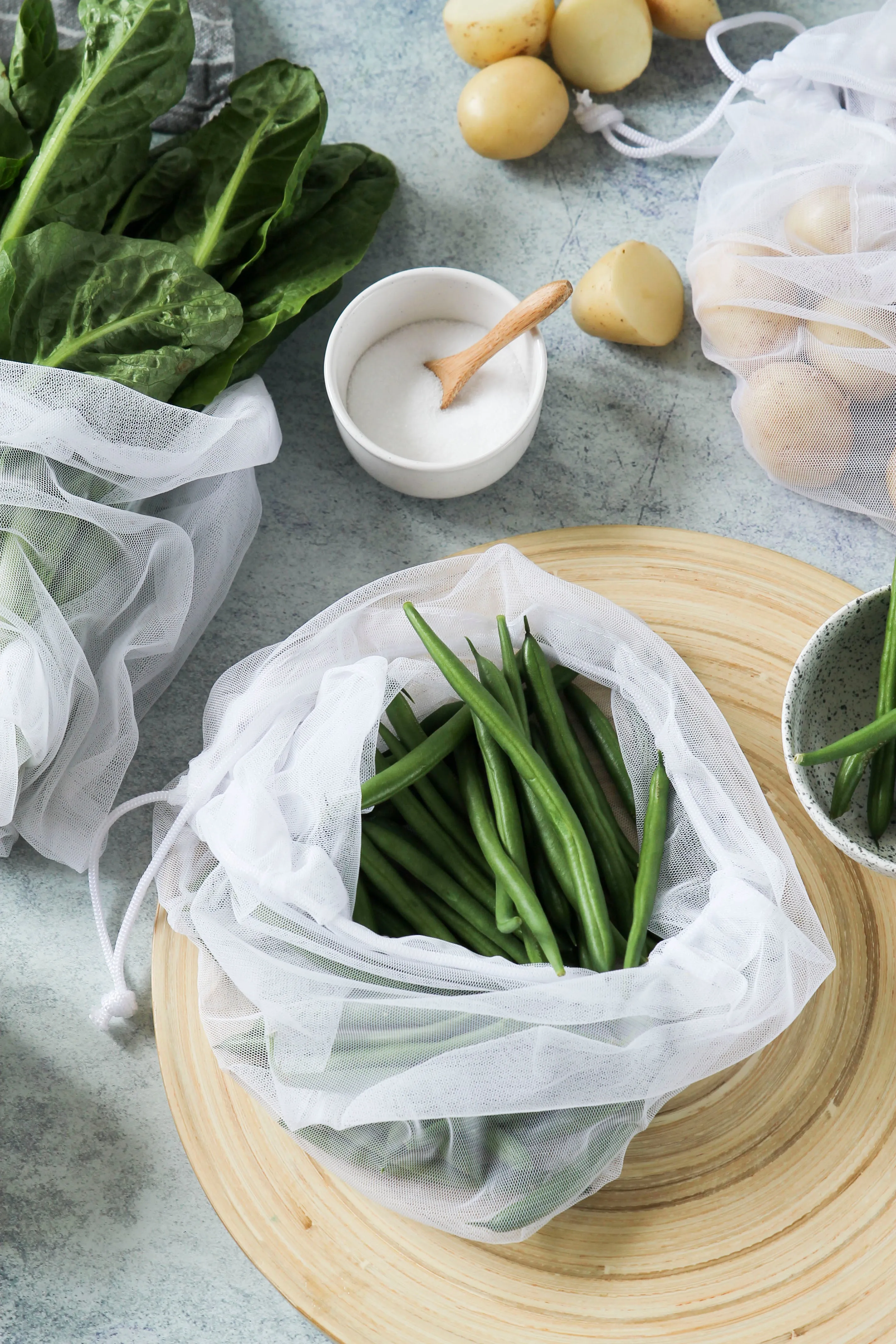 Ever Eco Reusable Produce Bags RPET Mesh - 8 Pack