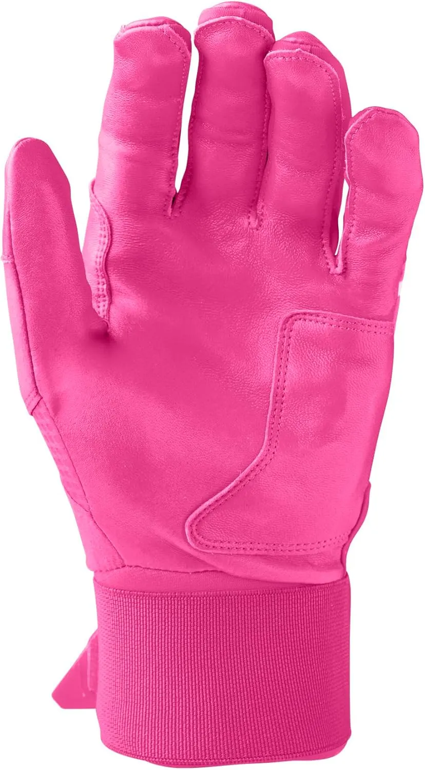 EvoShield Carbyne Youth Batting Gloves with Strap - Black, Youth Large