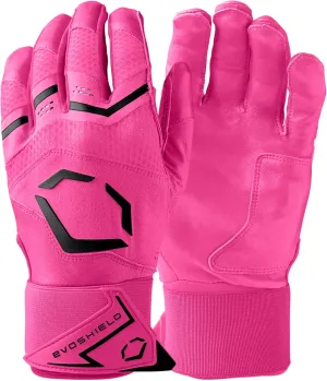 EvoShield Carbyne Youth Batting Gloves with Strap - Black, Youth Large