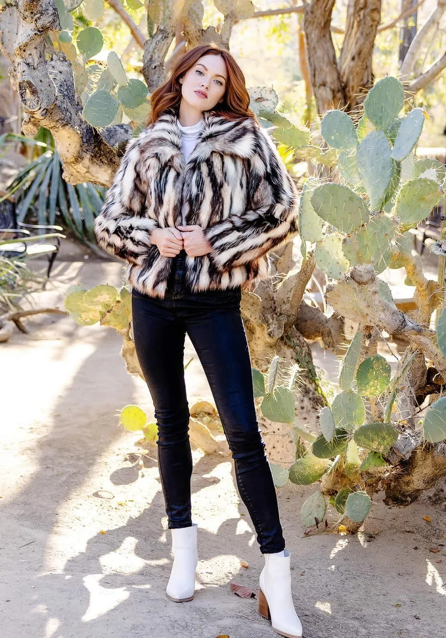 Fabulous-Furs Donna Salyers Desert Dream Faux Fur Jacket