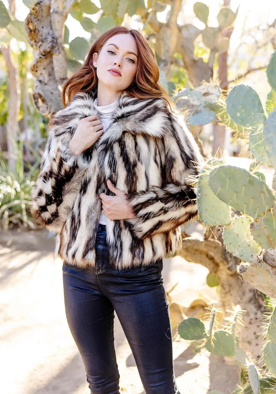 Fabulous-Furs Donna Salyers Desert Dream Faux Fur Jacket