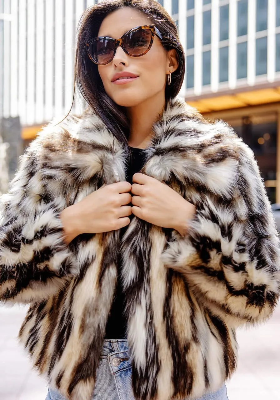 Fabulous-Furs Donna Salyers Desert Dream Faux Fur Jacket