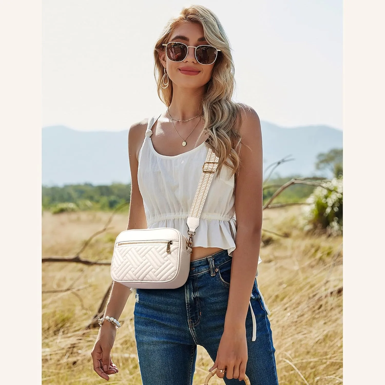 Fancy Forest Crossbody Bags for Women - Trendy Vegan Leather Small Purse, Travel-Ready Designer Accessory