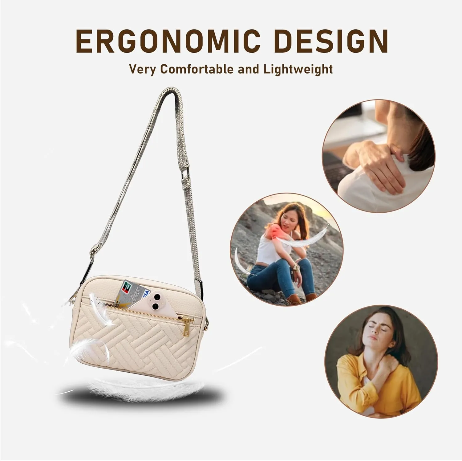Fancy Forest Crossbody Bags for Women - Trendy Vegan Leather Small Purse, Travel-Ready Designer Accessory