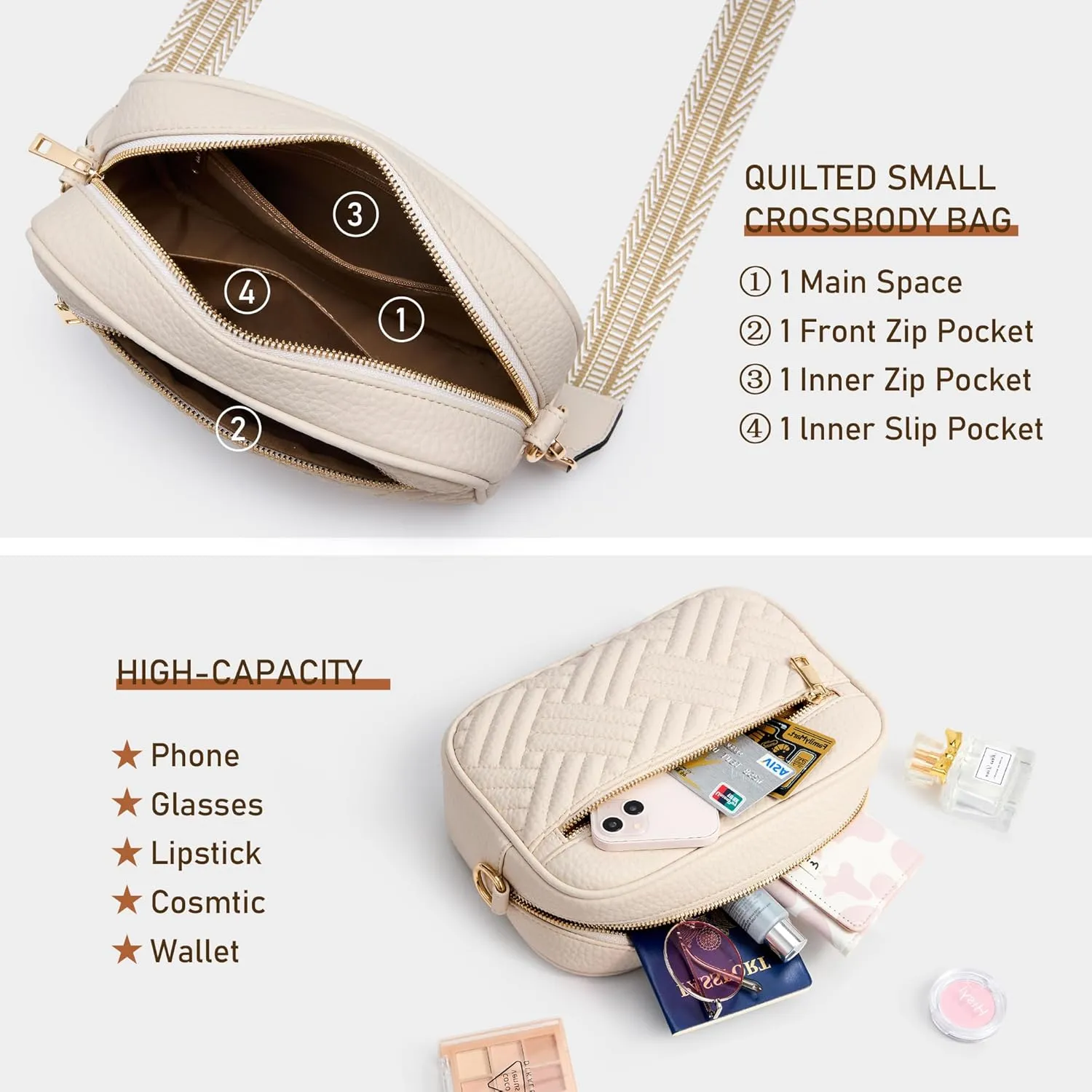 Fancy Forest Crossbody Bags for Women - Trendy Vegan Leather Small Purse, Travel-Ready Designer Accessory