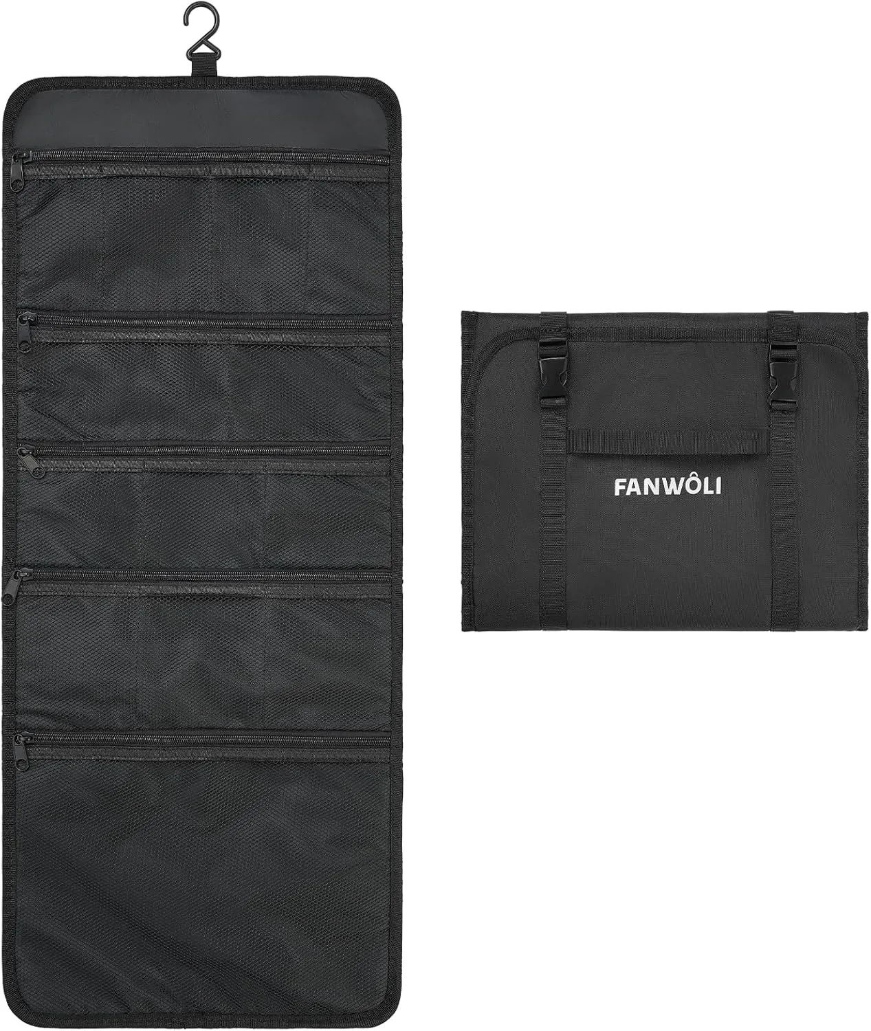 Fanwoli Hanging Beauty Bag for Dance Bag | Multi-Functional Pockets | Foldable & Portable