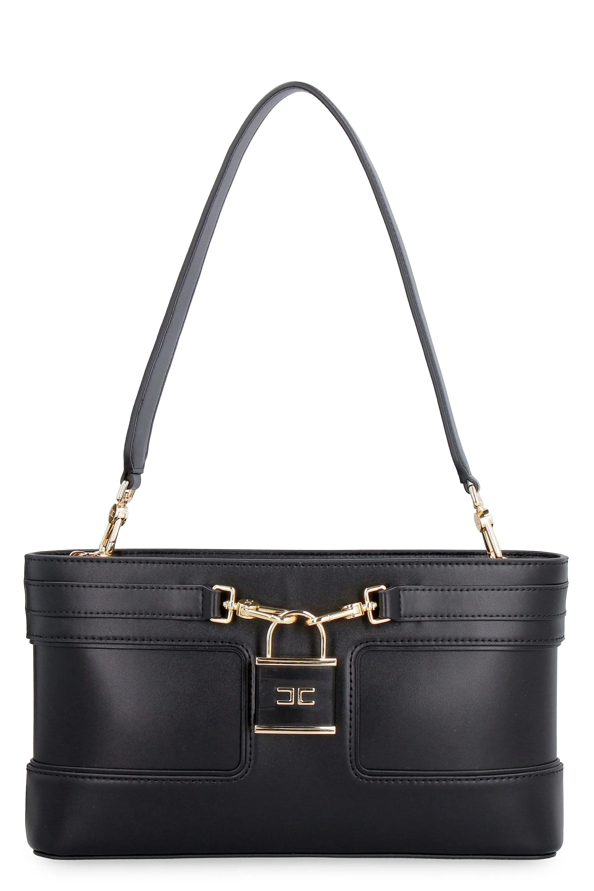 Faux leather clutch