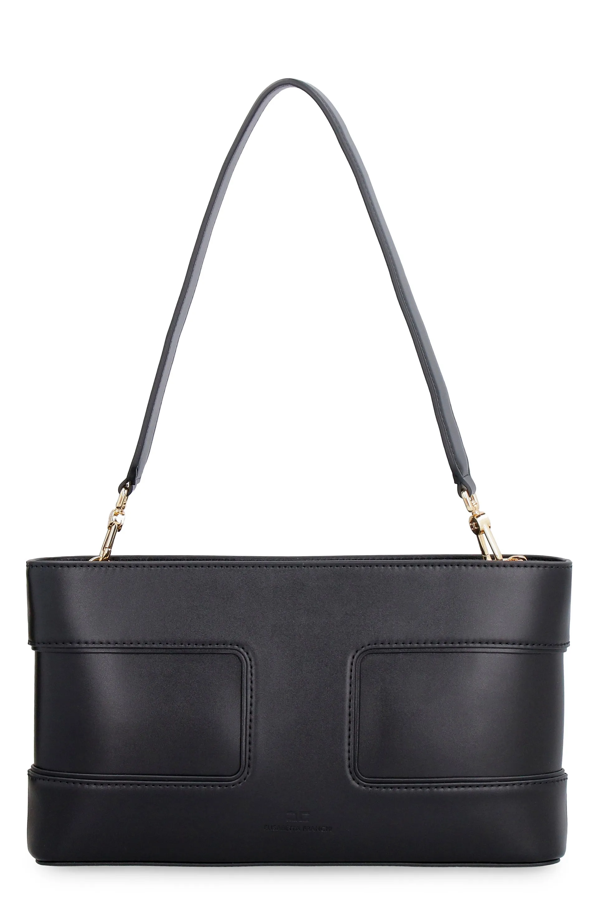 Faux leather clutch