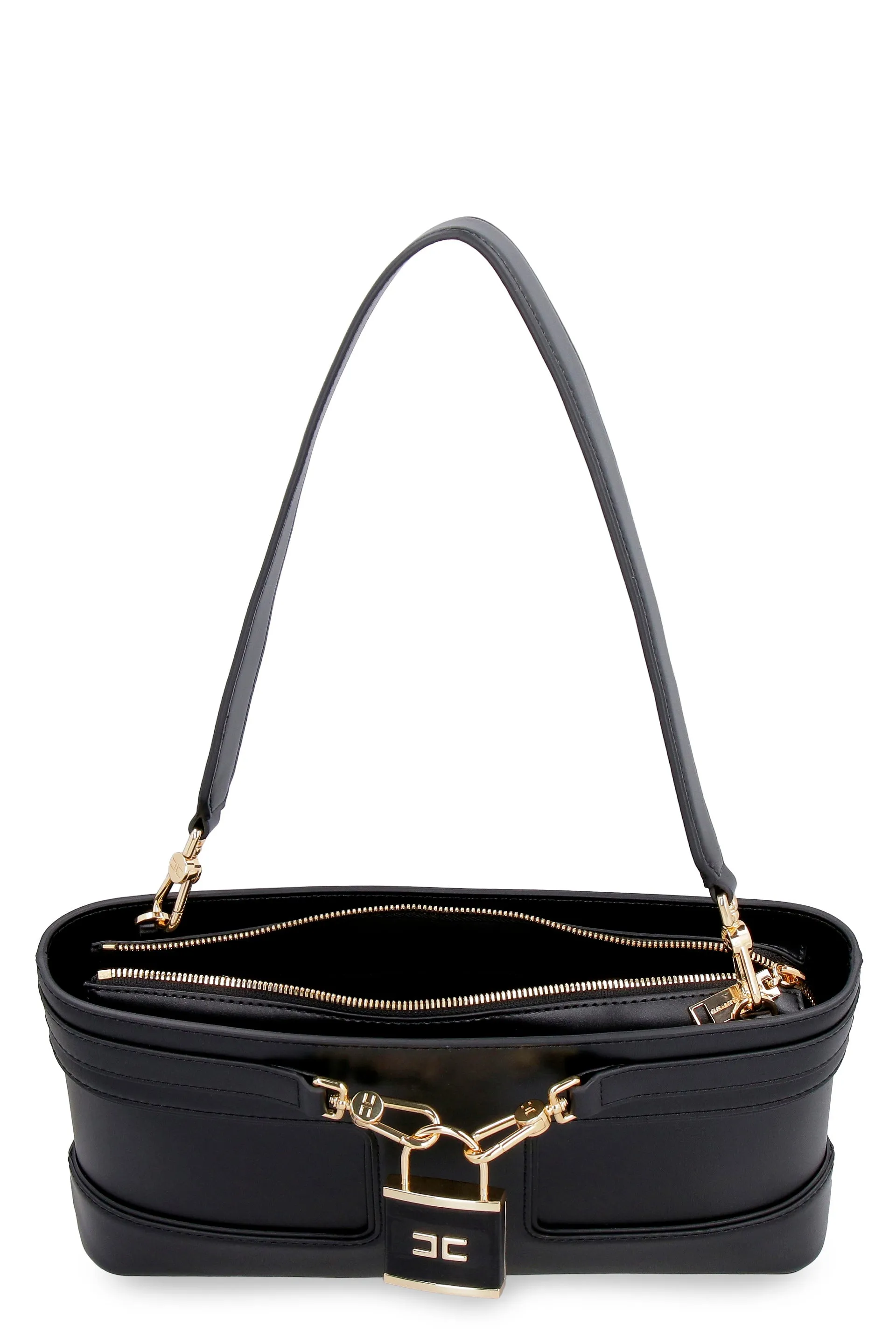 Faux leather clutch