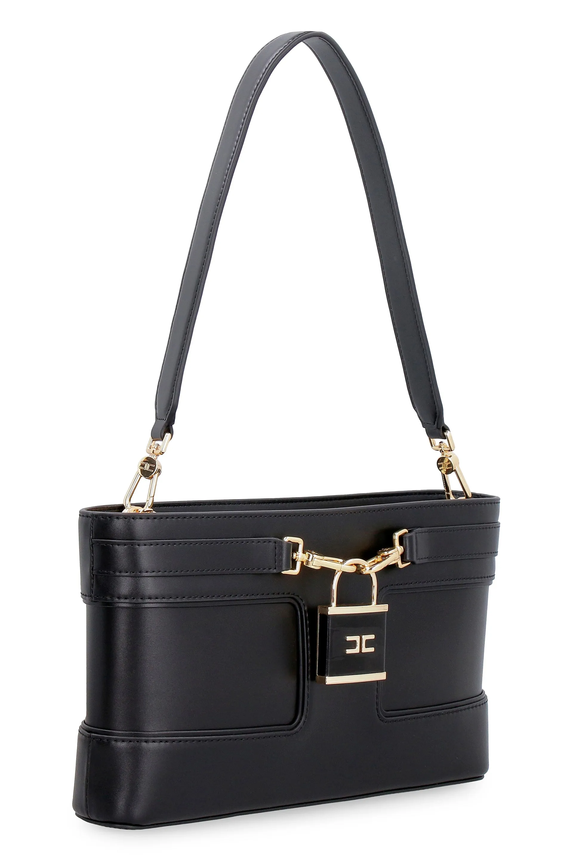 Faux leather clutch