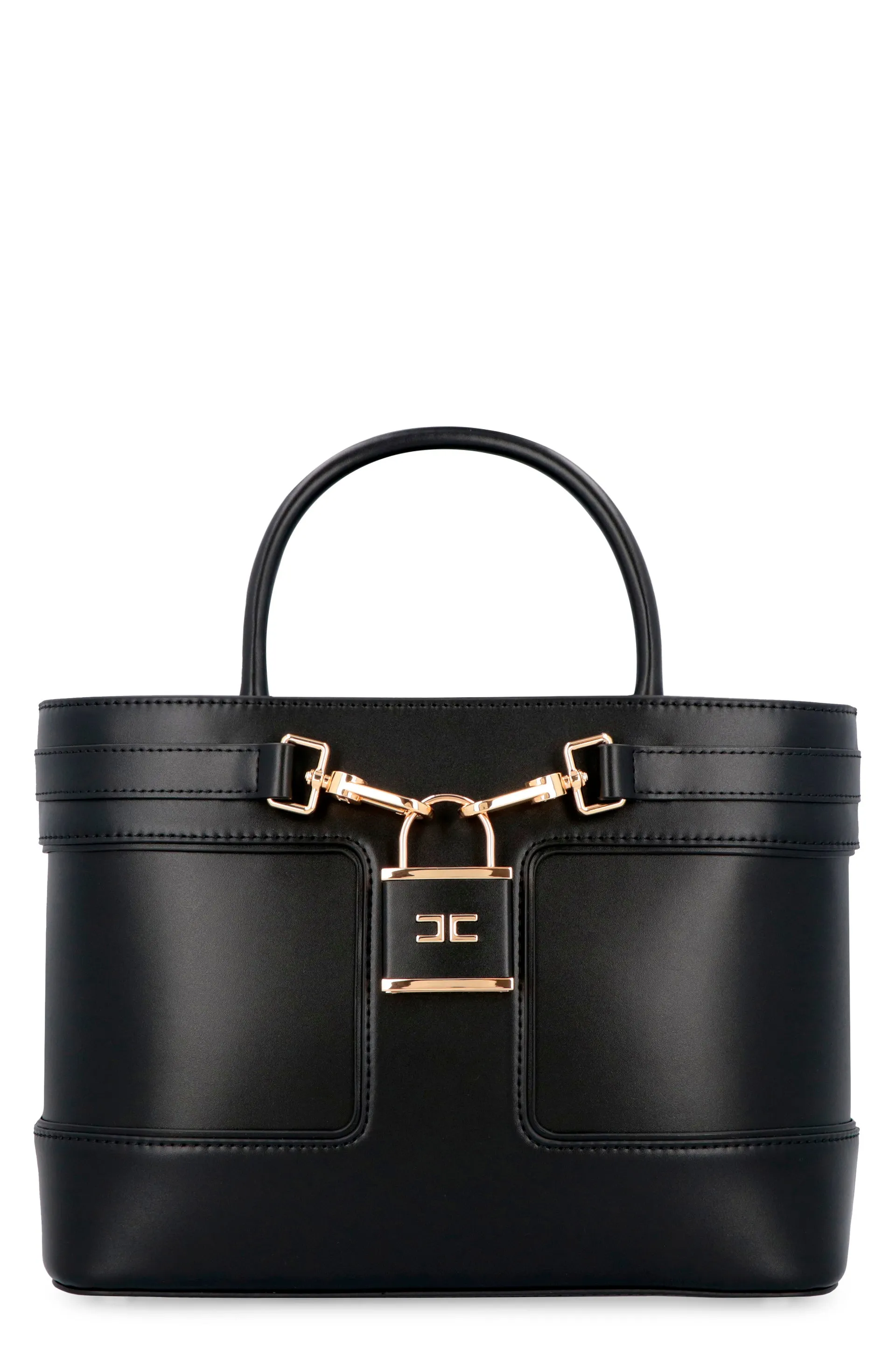 Faux leather hand bag