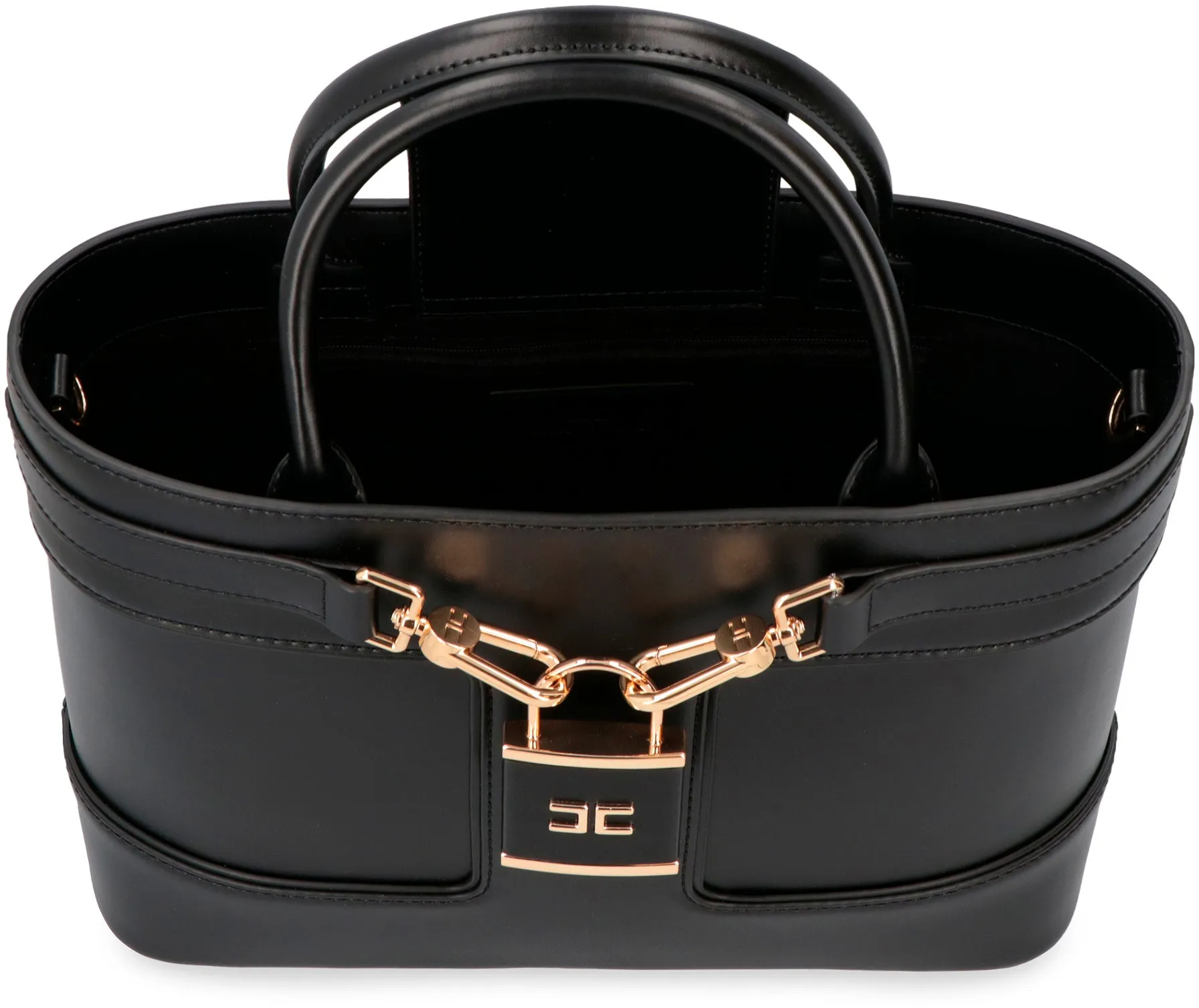 Faux leather hand bag