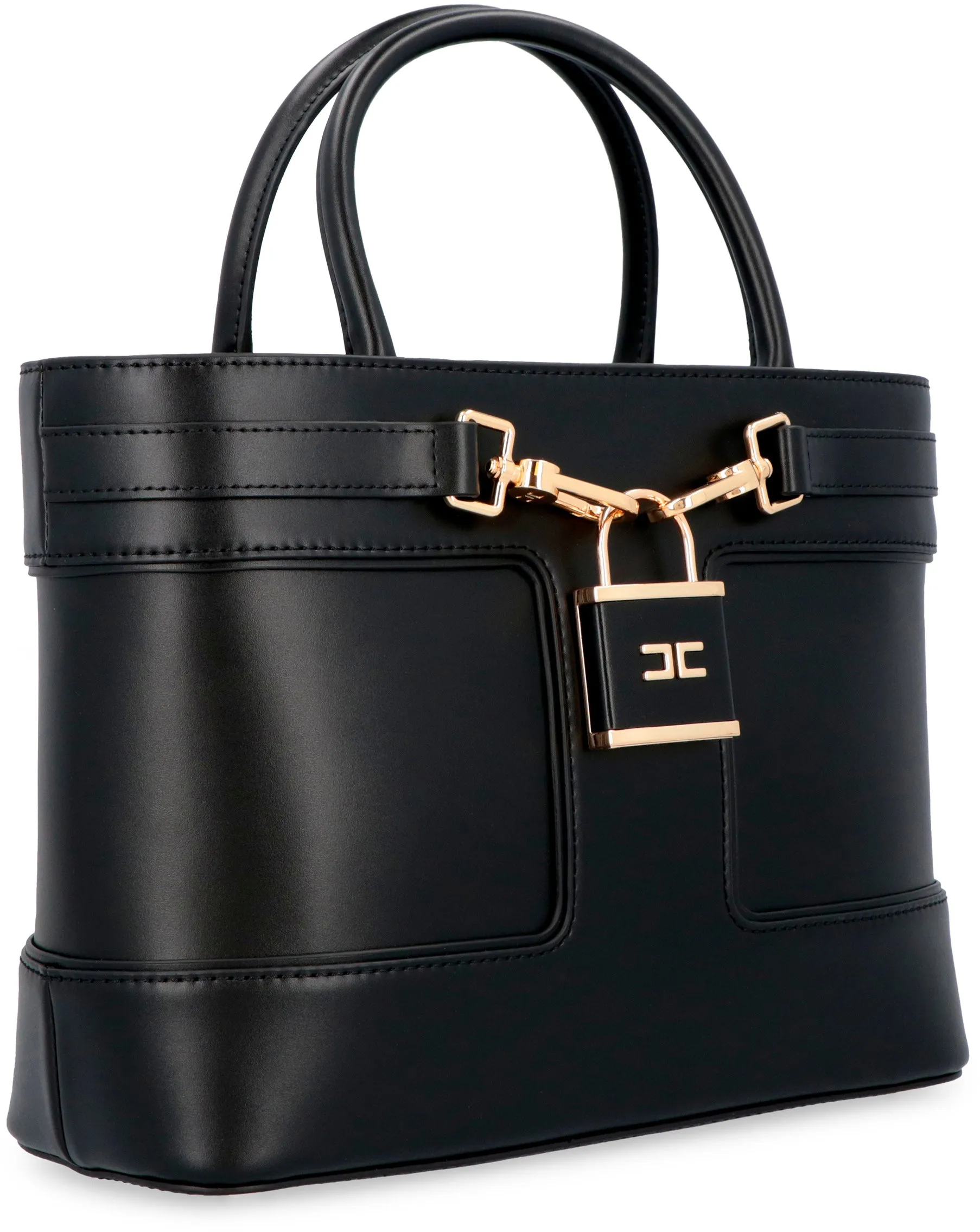 Faux leather hand bag