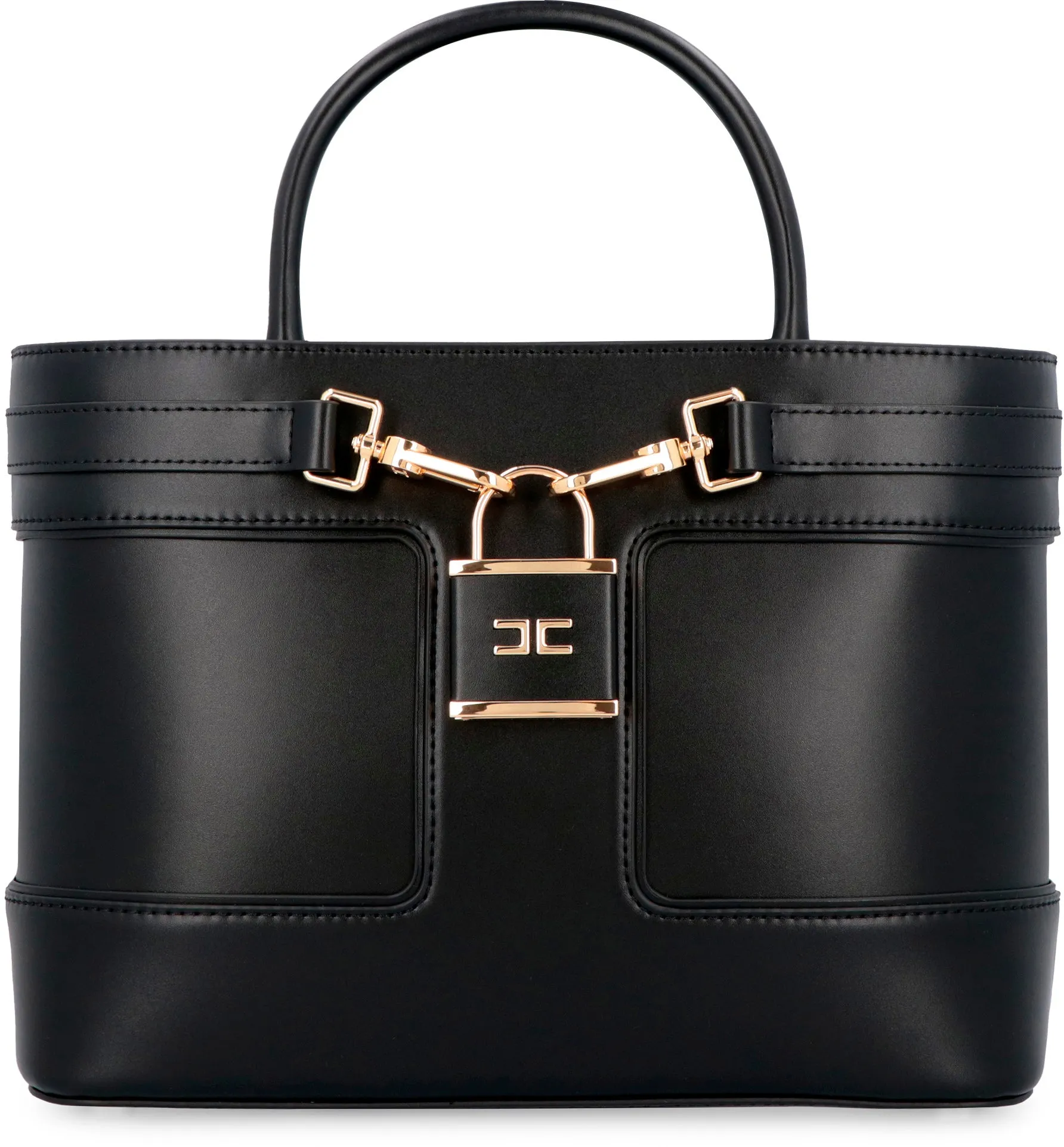 Faux leather hand bag