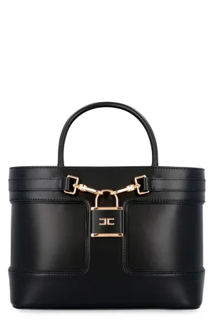 Faux leather hand bag