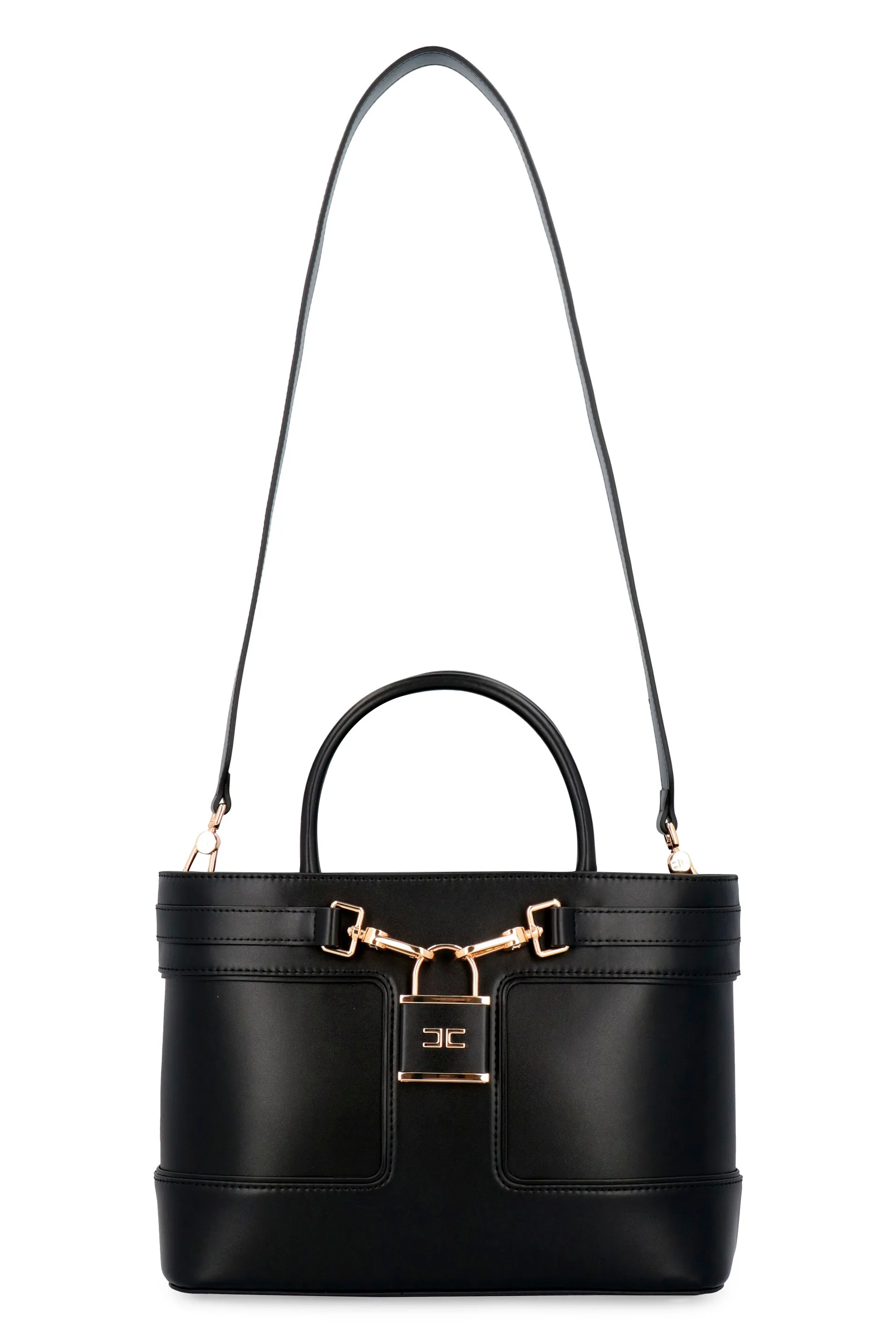 Faux leather hand bag