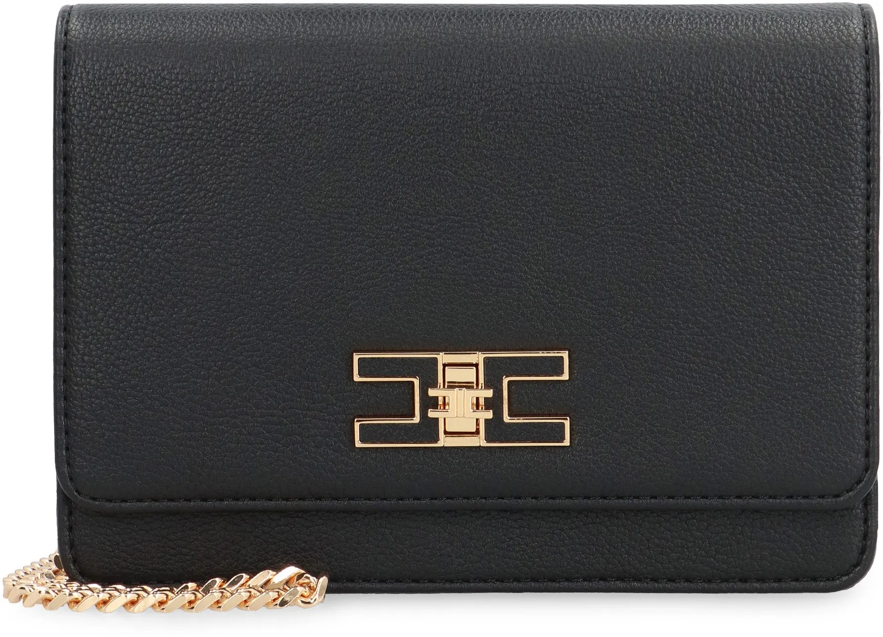 Faux leather shoulder bag