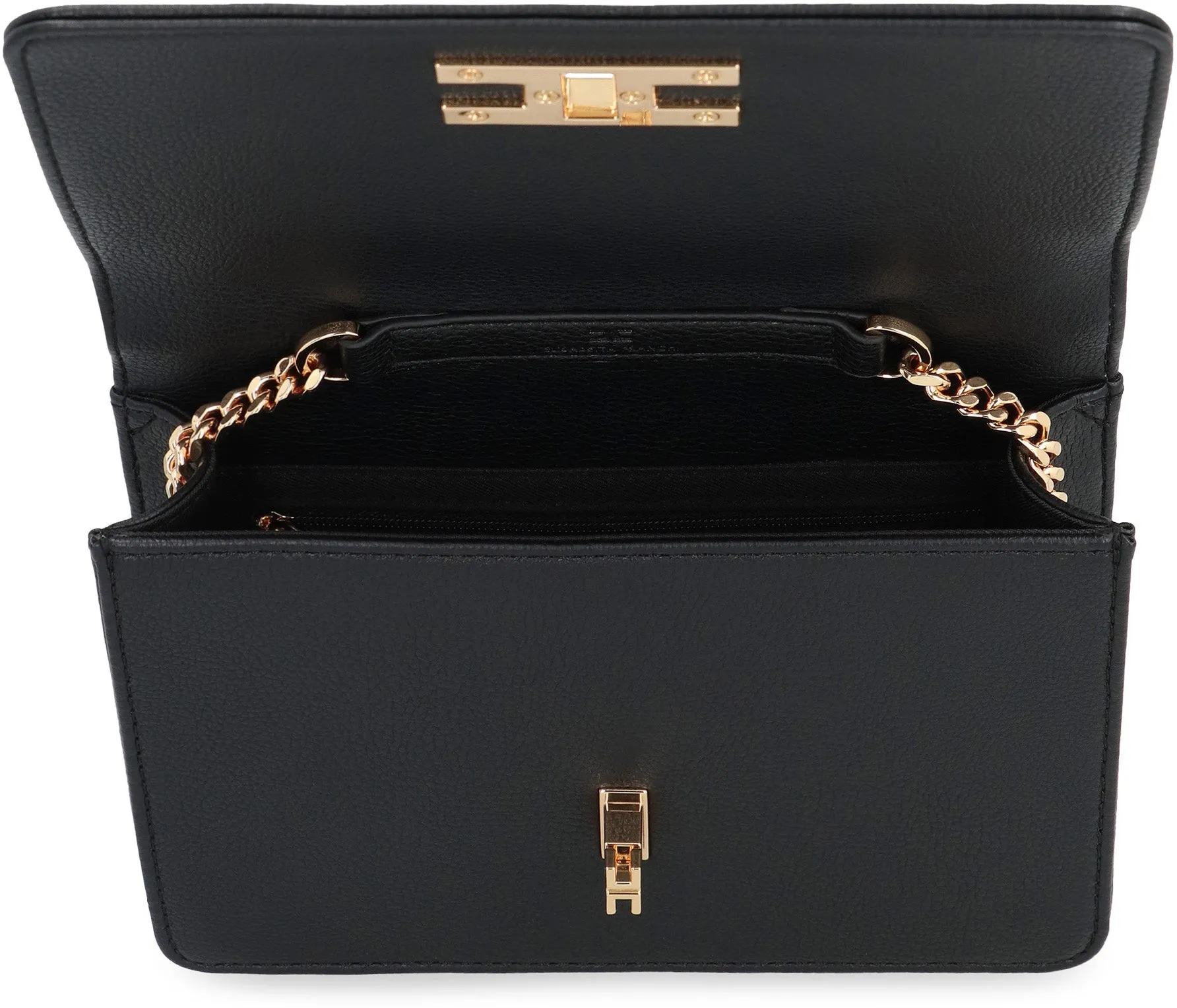Faux leather shoulder bag