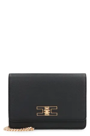Faux leather shoulder bag