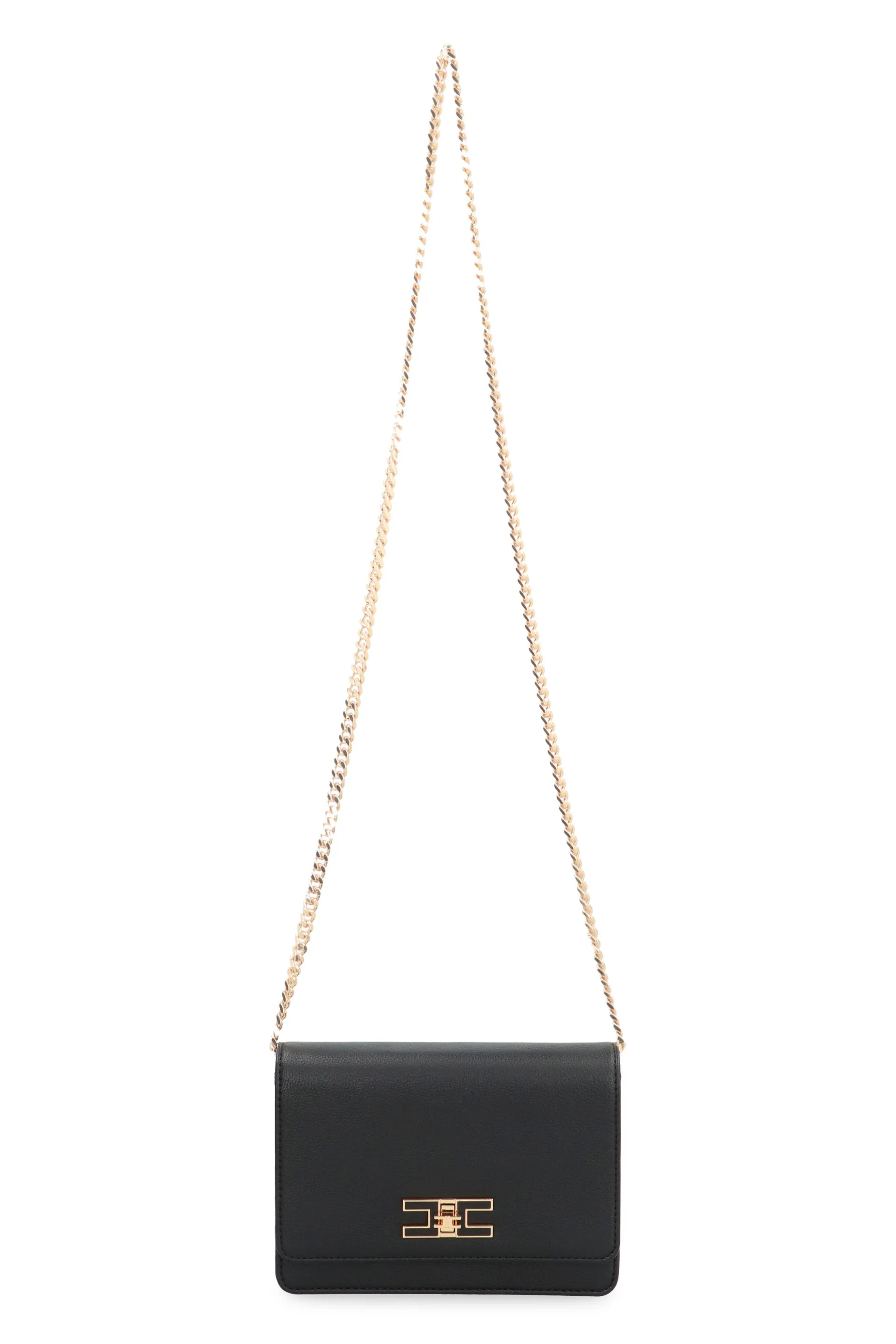 Faux leather shoulder bag
