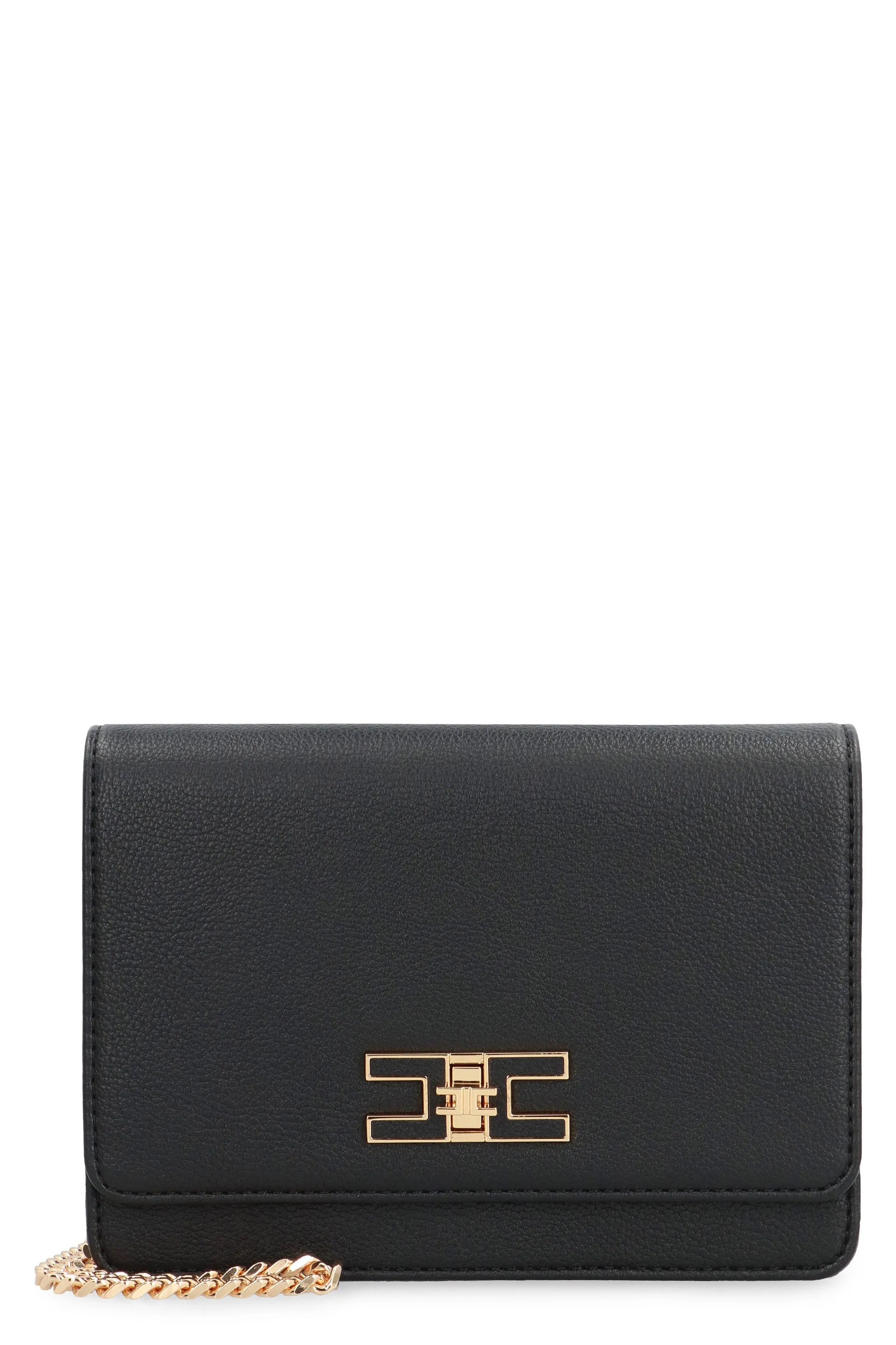 Faux leather shoulder bag