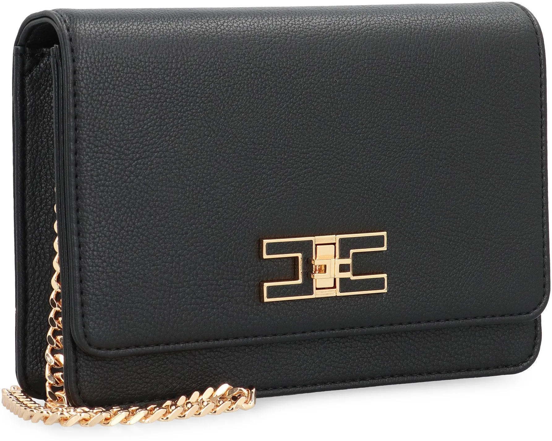 Faux leather shoulder bag