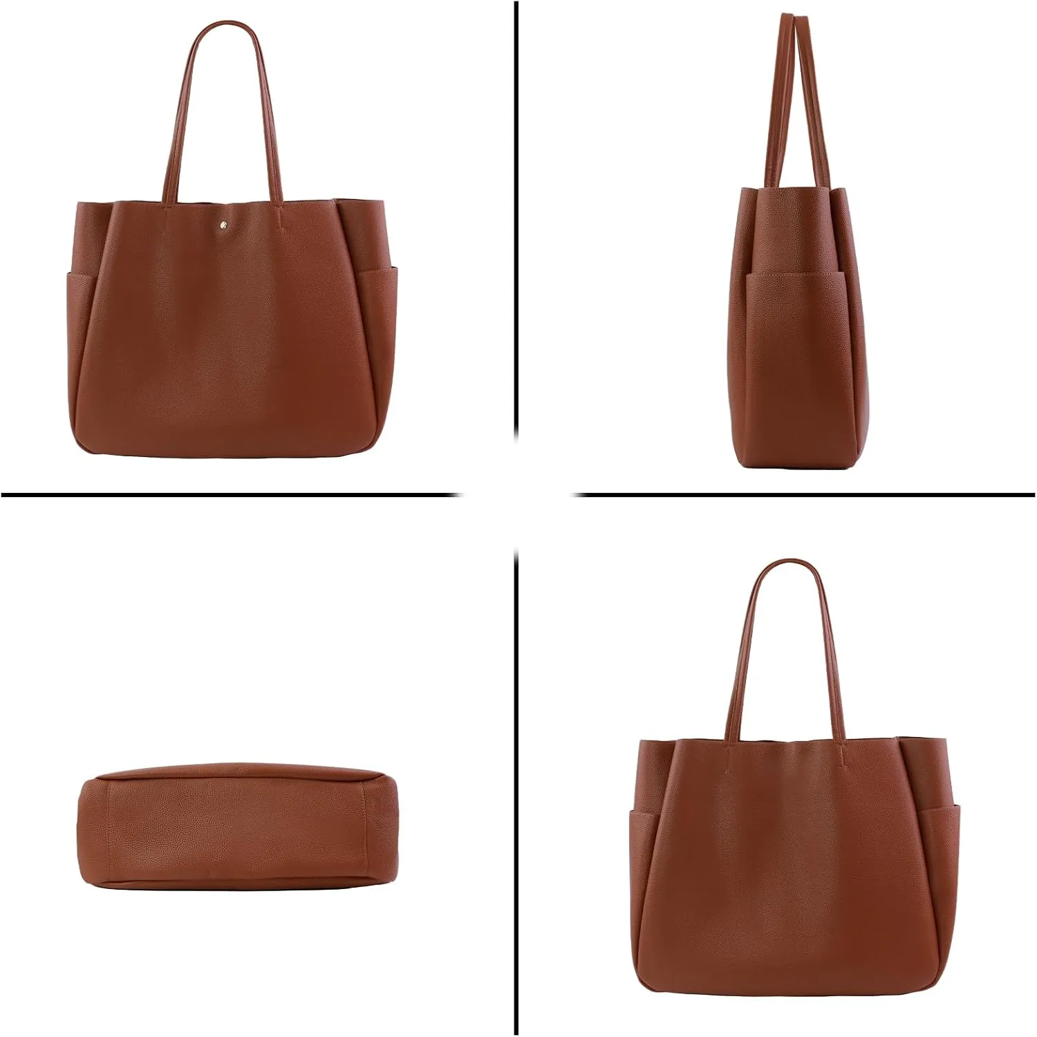 Faux Leather Tote Bag for Women Large Capacity Shoulder Bag Womens Oversized Tote Bag