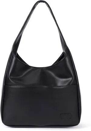 Faux Leather Tote Bag Women Shoulder Bag College Tote Leather Hobo Handbag Work Tote Bag Purse