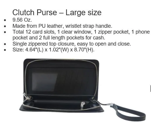 Feathers - Clutch Purse Large
