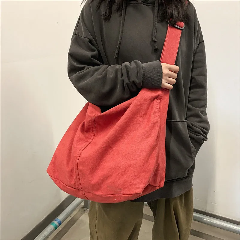 Female College For Class Style Large Shoulder Bags
