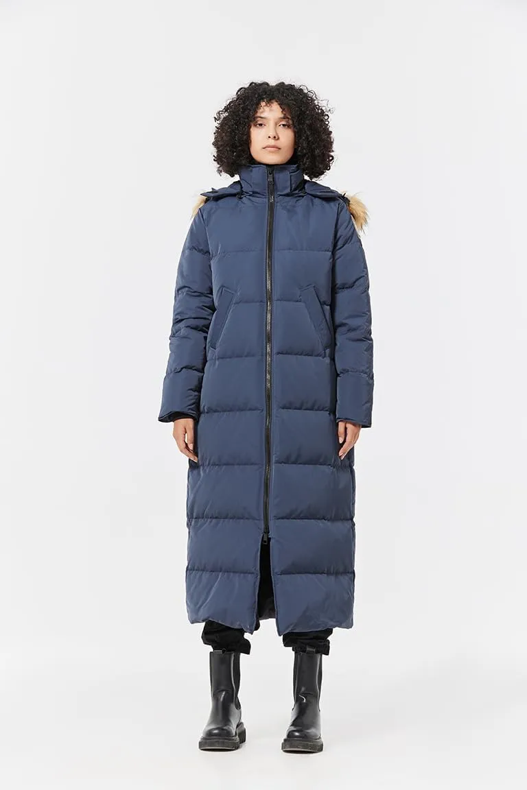 Fitouch Women's Waukee Long Down Coat Parka Jacket | 750  Fill Power | Full-Length