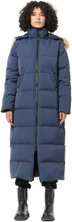 Fitouch Women's Waukee Long Down Coat Parka Jacket | 750  Fill Power | Full-Length