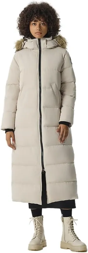Fitouch Women's Waukee Long Down Coat Parka Jacket | 750  Fill Power | Full-Length