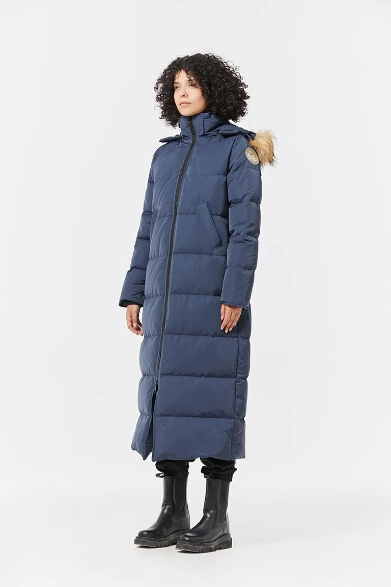 Fitouch Women's Waukee Long Down Coat Parka Jacket | 750  Fill Power | Full-Length
