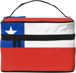 Flag of Chile Travel cosmetic bag, essential for outdoor travel enthusiasts, has a simple internal structure.