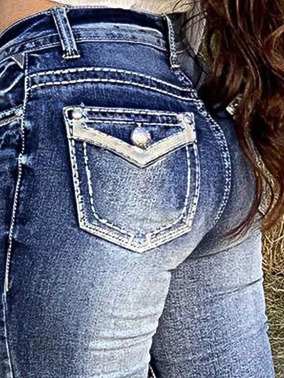 Flamingals Boot Cut Jeans for Women - Trendy Stretch Denim Pants With Butt Lifting and Tummy Control Features