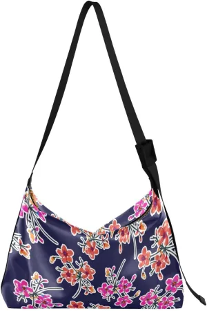 Flower Print Leather Crossbody Purse Water-Resistant Sling Bag for Women Crossbody Purse Leather Shoulder Handbag Patternt 1