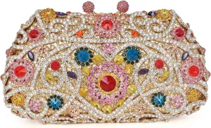 Formal Rhinestone Crystal Clutch Evening Wedding Bag For Women