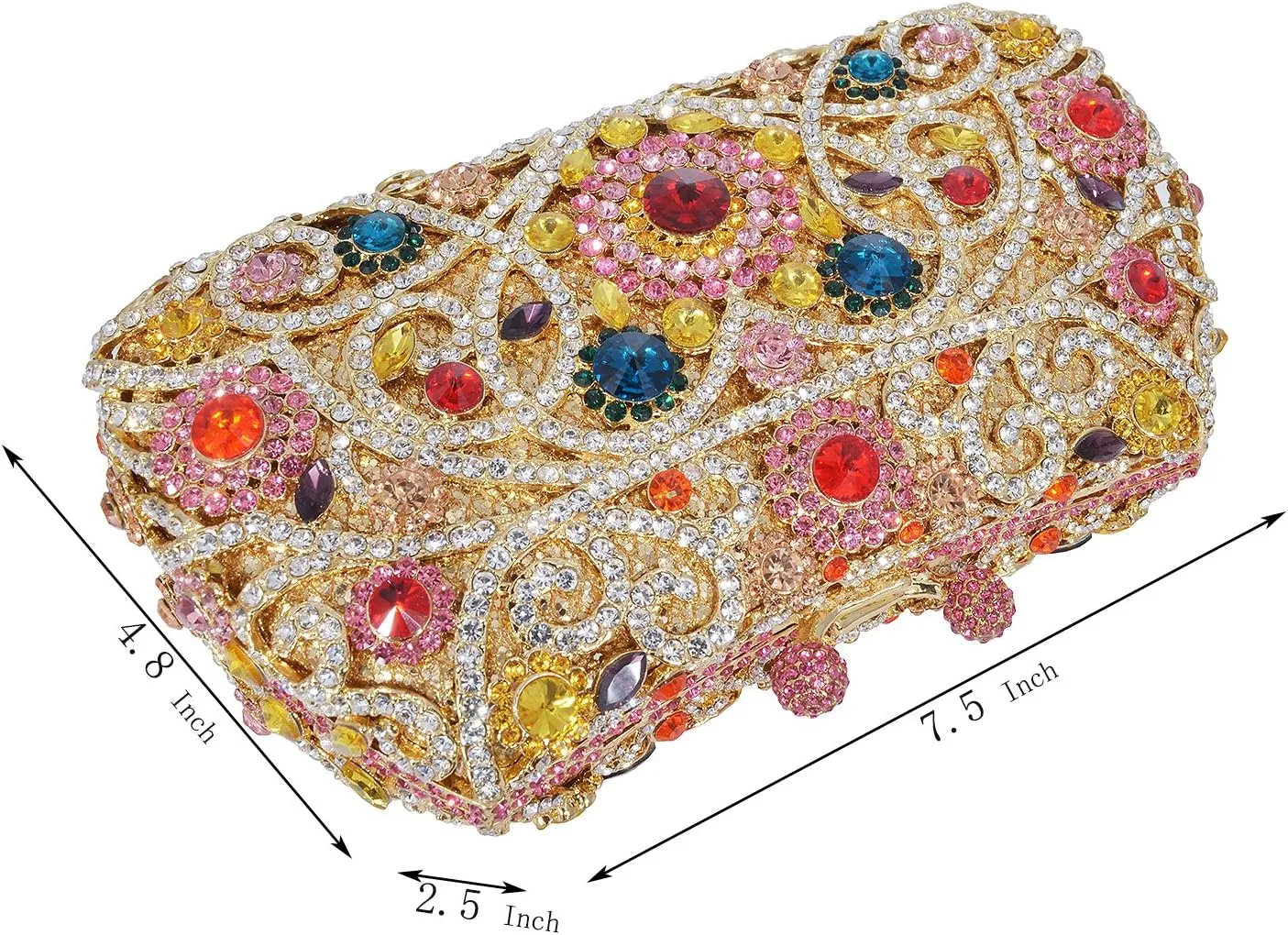 Formal Rhinestone Crystal Clutch Evening Wedding Bag For Women