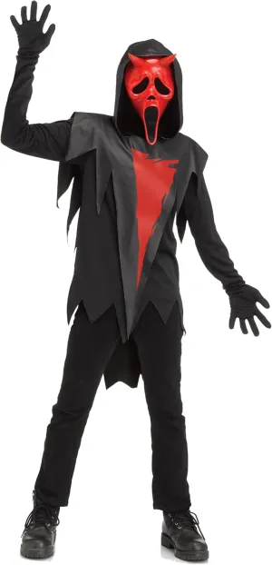 Fun World Devil Face Child Costume, Large (12-14)