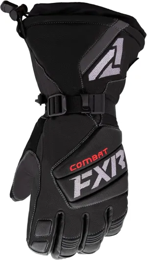 FXR Men's Leather Gauntlet Glove 2025 (Black - Large)
