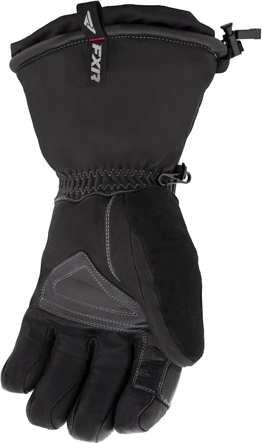 FXR Men's Leather Gauntlet Glove 2025 (Black - Large)