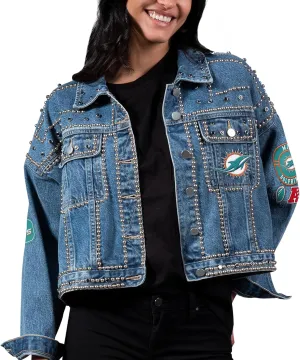 G-III Sports Women's NFL First Finish Medium Full-Button Jacket