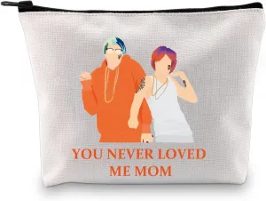 G2TUP TV Show Inspired Gift You Never Loved Me Mom Makeup Bag Comedy Fans Cosmetic Bag Zipper Travel Bag