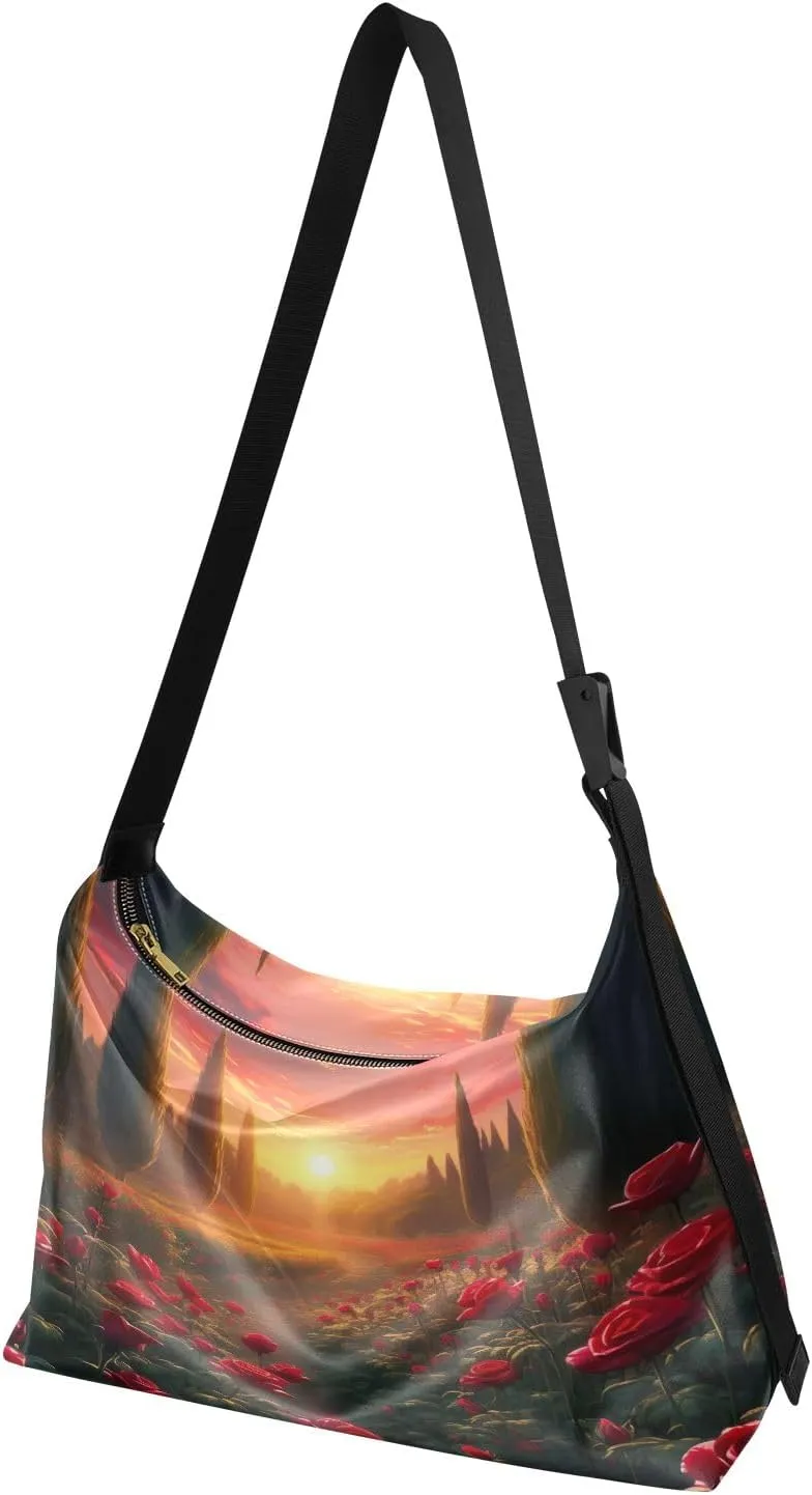 GAIGEO Valentine's Day Gifts Faux Leather Bag, Men Shoulder Bag Leather, Leather Crossbody Bag