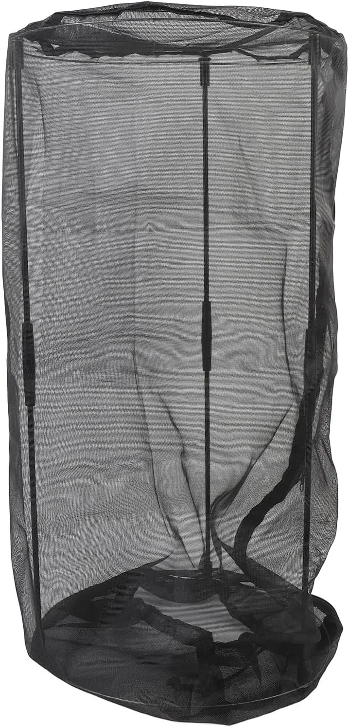 Garden Mesh Netting Bag with Fiber Rods, Plant Protector, Lightweight, Polyester Fabric, for Plants, Transparent Design, Detachable and Cleanable